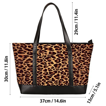 Laptop Tote Bag for Women 15.6 inch Leopard Cheetah A:cheetah Skin
