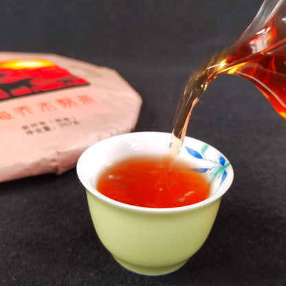 357g High Quality Puerh Ripe Tea Cake Yunnan Pu'er Tea Healthy Drink