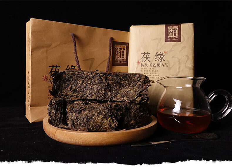 750g Hunan Anhua Bai Sha Xi Black Tea Dark Tea Golden Flower Fu Zhuan Black Tea