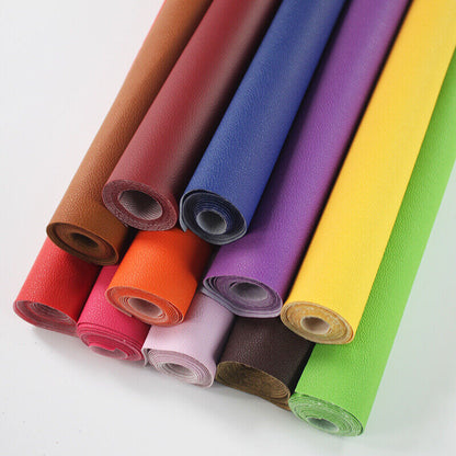 140*50cm PU Faux Leather Fabric Grain Soft Cloth Material DIY Sofa Slipcover Bag