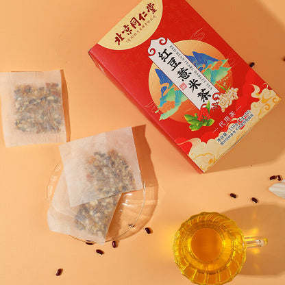 同仁堂红豆薏米茶袋泡茶包赤小豆芡实薏米茶养生茶150g TongRenTang Red Bean Pearl Barley Tea