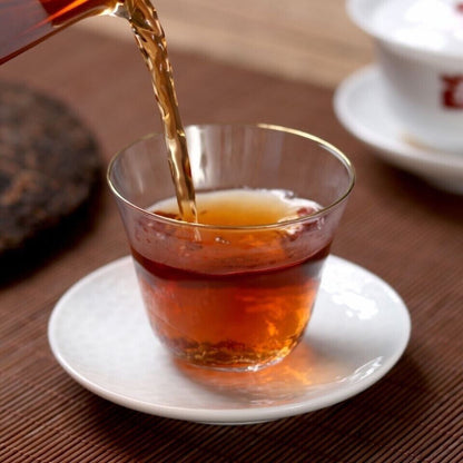 2021 China Yunnan menghai Dayi 7572 qizi Pu erh Tea Cooked ripe Cake,er tee thé