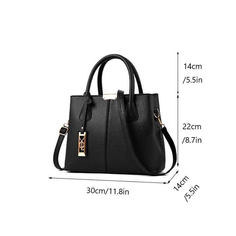 Women's Fashion Pu Leather Crossbody Handbag-large Tote Bag, Square Shoulder Bag