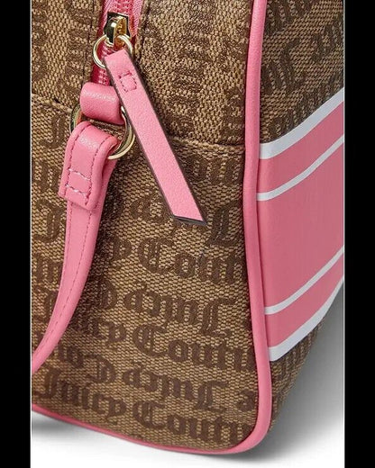NEW Juicy Couture Fashionista Bowler Satchel Brown And Pink Bag Ideal Gift