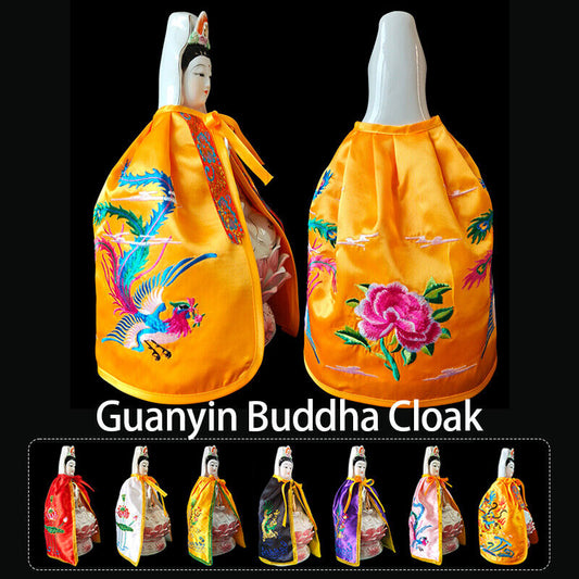Guanyin Lotus Buddha Statue Cloak Decor Clothes Buddha figure cape Home
