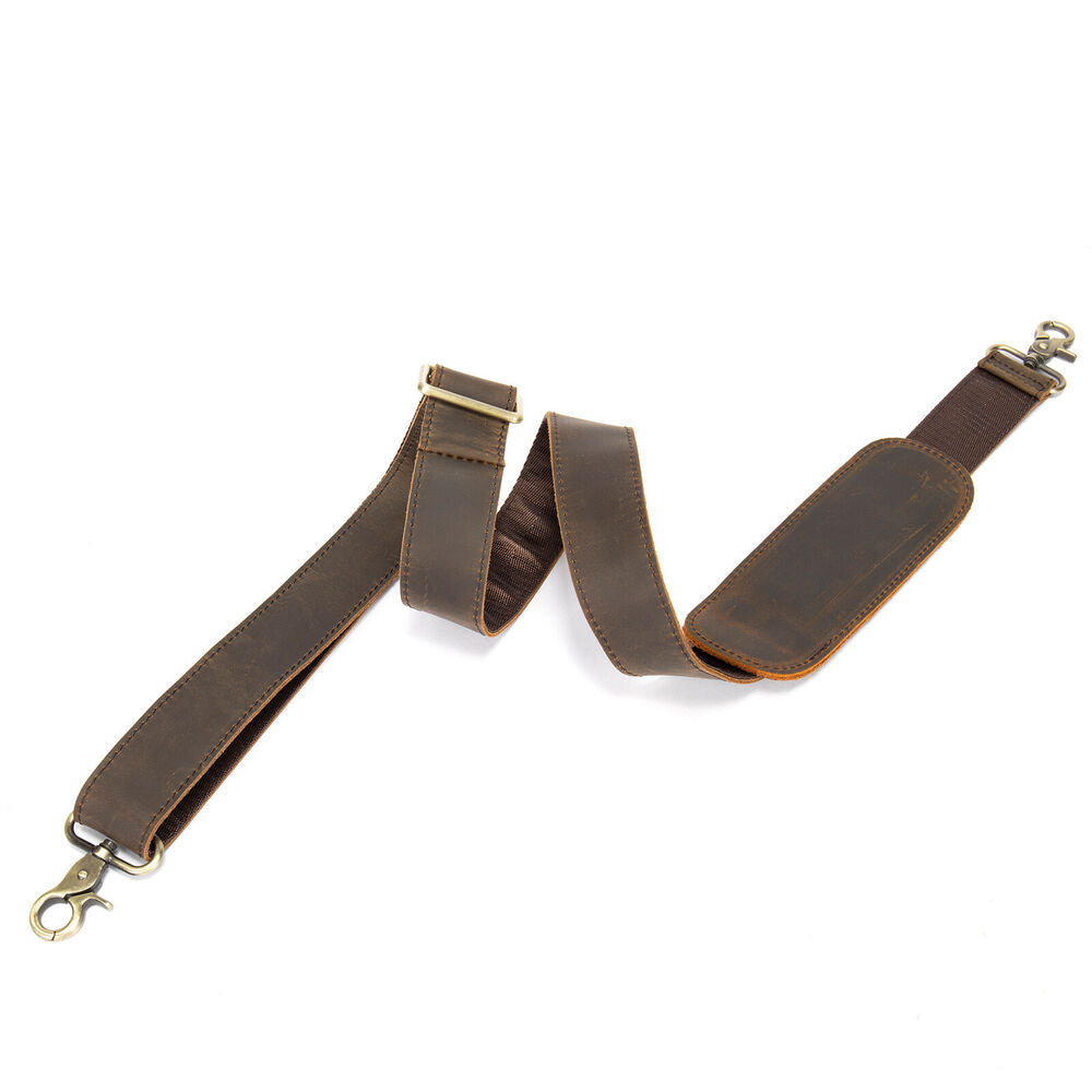 Genuine Leather Replacement Shoulder Strap for Briefcase Luggage Messenger Bag