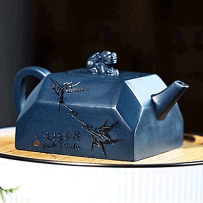 Chinese Yixing Purple Clay Teapot Tea Set Pot Zisha Ceramic Cute Decor Figurine