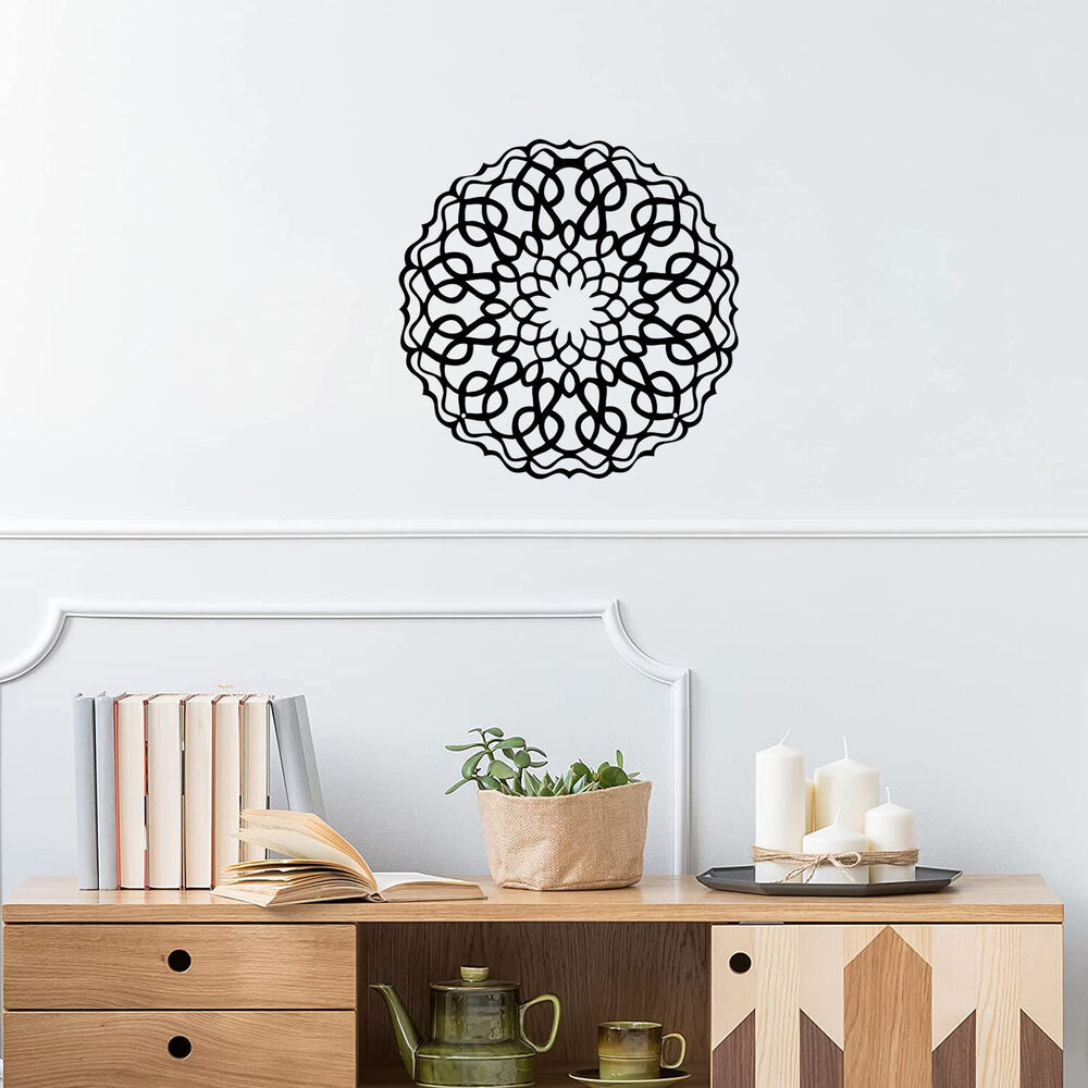 Metal Wall Art-Mandala Design-Wall Silhouette Metal Wall Decor Home Office Decor