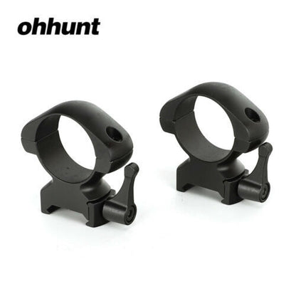 2PCS 25.4mm Stainless Steel Scope Rings Low Medium High Mount Fit 20mm Picatinny
