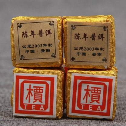 2003 Yunnan Cooked Pu'er Tea Ripe Puerh Mini Tuo Tea Cha Puer Brick puerh tea