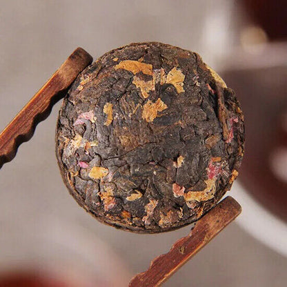Yunnan Flower Tea Peony Flavor Shu Puer Mini Tuo Cha Fermented Pu Er Tea 500G