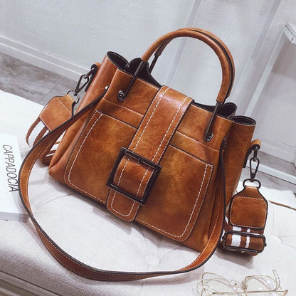 27*12*21 CM Synthetic Leather Handbags Fashion Crossbody Bag Shoulder Bag Purse