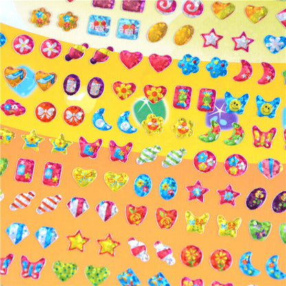 Kid Crystal Stick Earring Sticker Toy Body Bag Party Jewellery Christmas Gift;