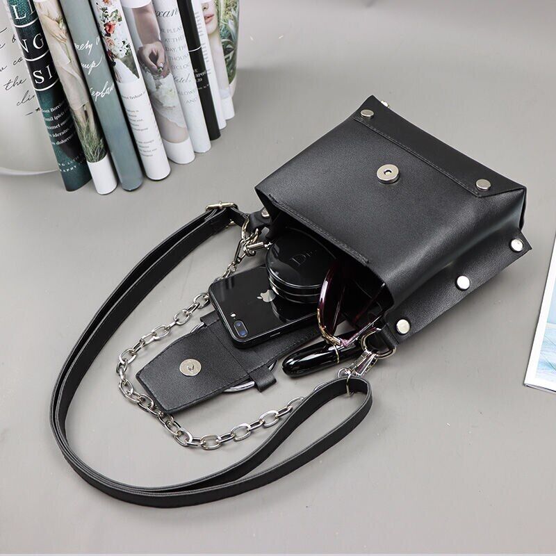 Bag Handbags Women PU Leather Chain All-match Shoulder Bag