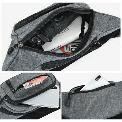 Waist Bag pack Purse Casual Large Phone Belt Bag Pouch Canvas Travel Bags