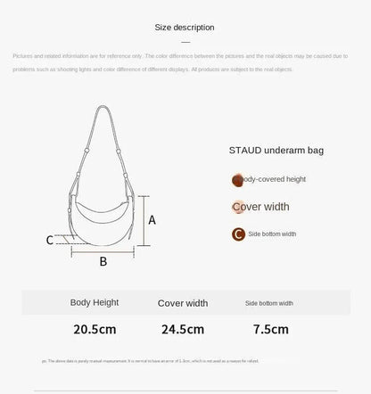 Women Tote Bag Shoulder Bag Women's Moon Bag Underarm Bag Saddle Bag