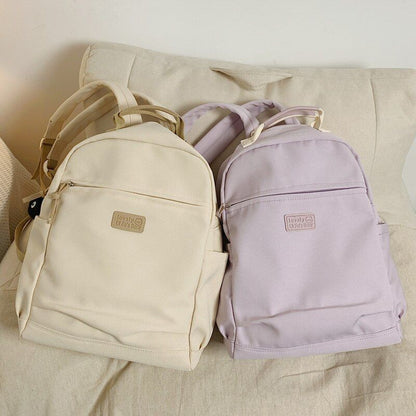 Waterproof Nylon Backpack Multifunction Traveling Bag Soft Schoolbag 39*13*32 CM