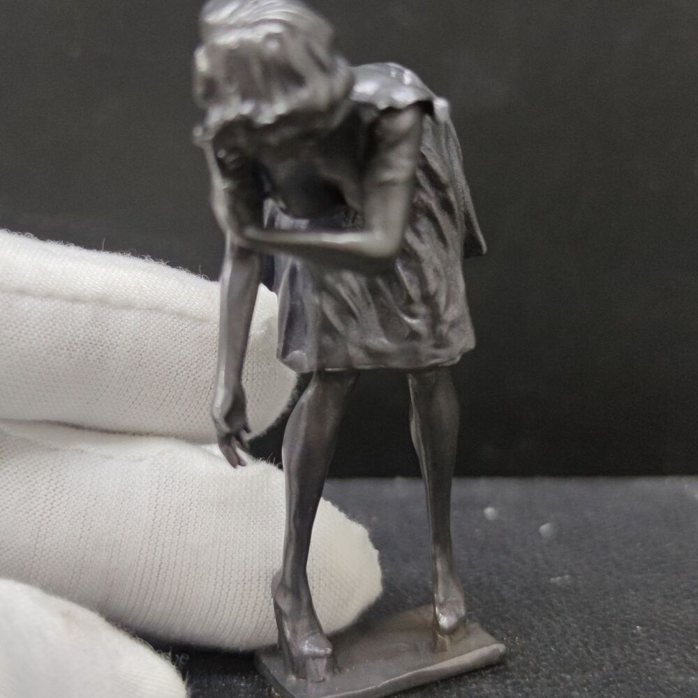 Black Solid Bronze Maid Nude Female Body Full Seductive Statue