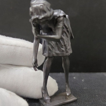 Black Solid Bronze Maid Nude Female Body Full Seductive Statue