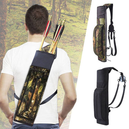 Archery Quiver Back Bag Shoulder Bag Holder Arrow Pouch Single Double Shoulder