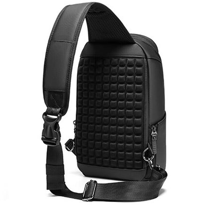 Men's Sling Backpack Oxford cloth Waterproof Crossbody Bag Outdoor Sport Bag USB