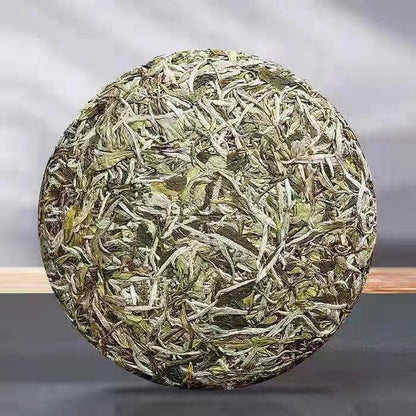 Organic White Tea Bai Mu Dan White Peony Tea Natural Puer Tea Cake 300g/10.58oz