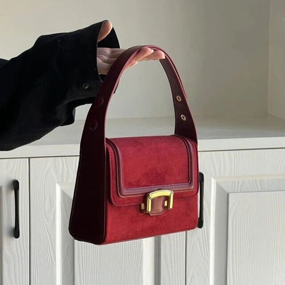 Women's Vintage Satchel Handbag Elegant Top Handle Classic Bag Retro Gift