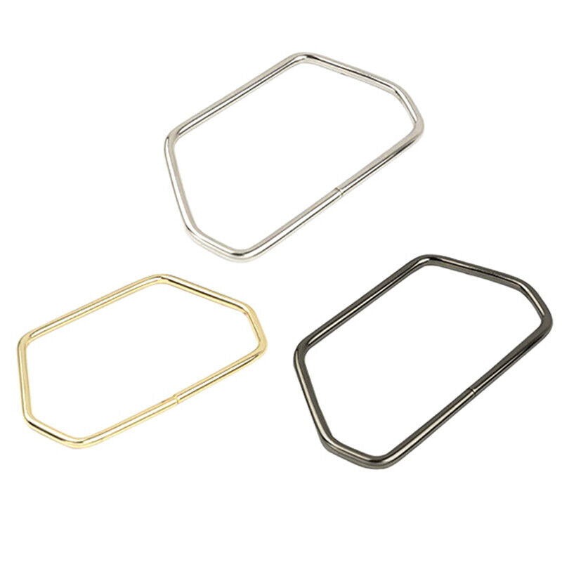 Hexagonal Trapezoid Metal Handle For Handbags Luggage Hardware DIY Bag Accessory