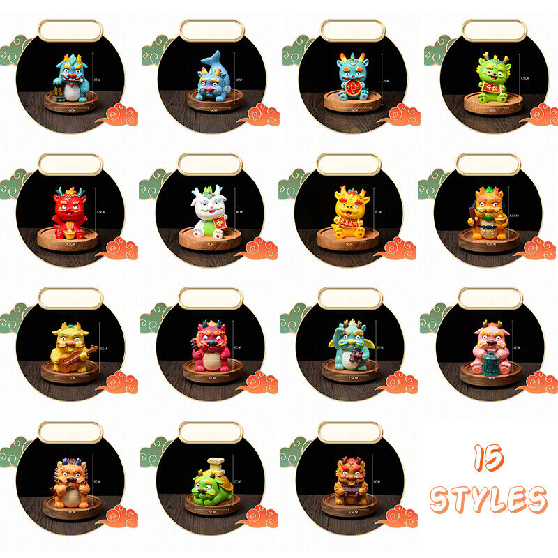 2024 Chinese Zodiac Dragon Resin Statue Year Gift Home Car Mascot Decor Ornament
