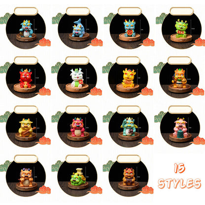 2024 Chinese Zodiac Dragon Resin Statue Year Gift Home Car Mascot Decor Ornament