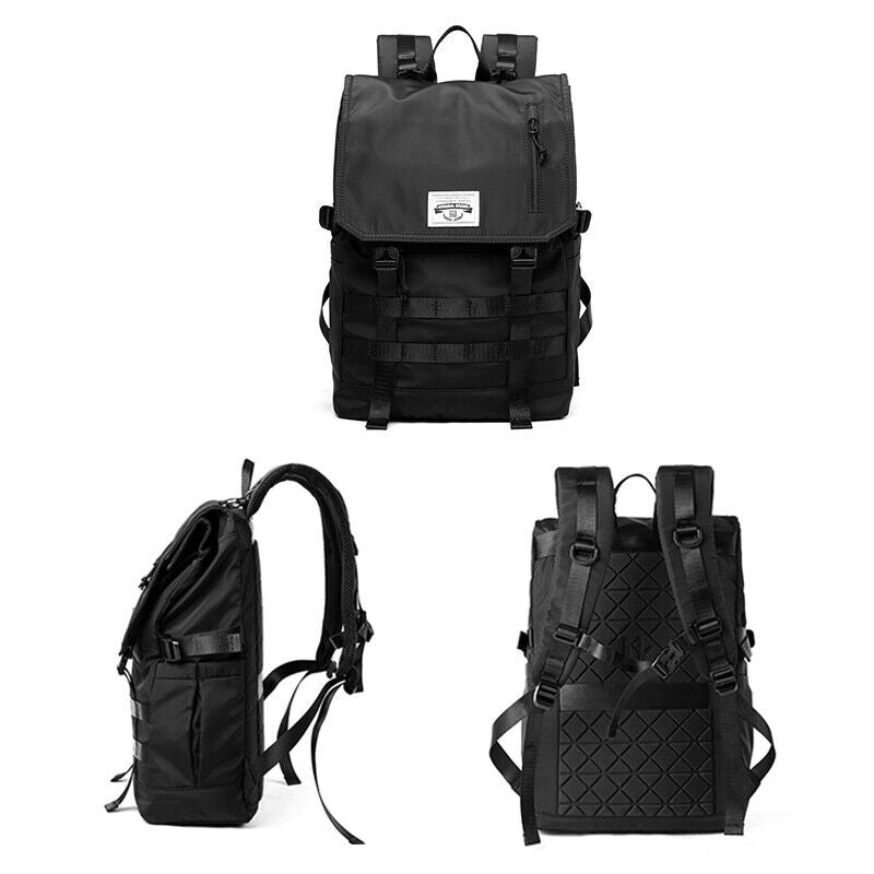 3 in 1 Travel Backpack Men Women Roll Top Laptop Backpack Teen Male School Bag