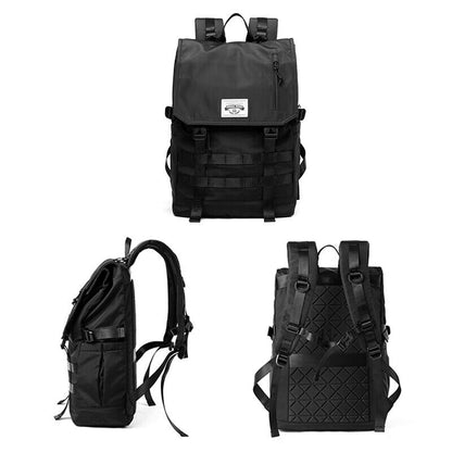 3 in 1 Travel Backpack Men Women Roll Top Laptop Backpack Teen Male School Bag