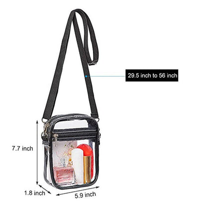 Clear Purse Stadium Approved Clear Bag Clear Crossbody Shoulder Bag
