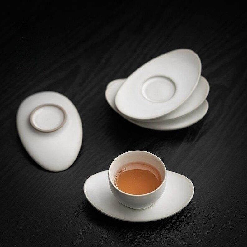 Oval Ceramic Tea Coaster|Coffee Coaster|Tea Accessories