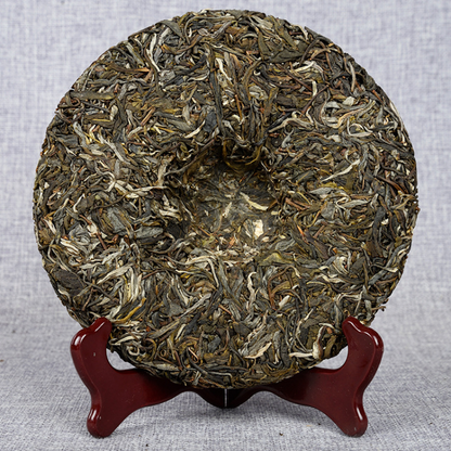 357g Old Puerh Raw Tea Cake Yunnan Pu'er Shengcha Nannuo Spring Pu-erh Green Tea