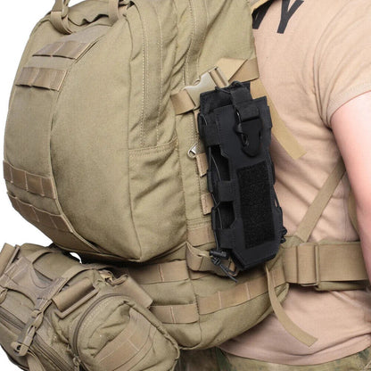 Tactical Radio Pouch Water Bag Walkie Talkie Holder Pocket Quick Release Pouch