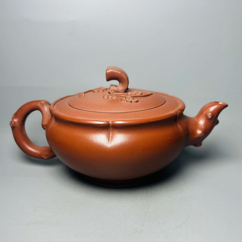 Vintage China Yixing Purple Clay Teapot Zisha Ceremony Fine Plum Blossom Teaware
