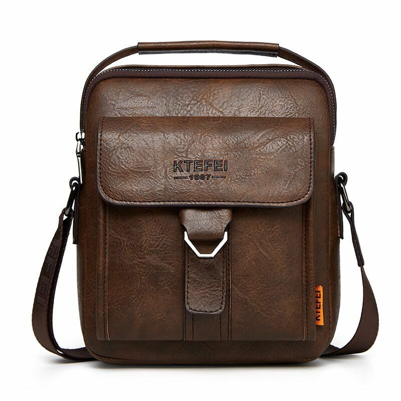 Men's Business Faux Leather Shoulder/Messenger Bag 8" Handbag Outdoor Sport Bag