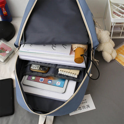 Set Girls Student School Bag Girls Schoolbag Book Bags Women Travel Backpack
