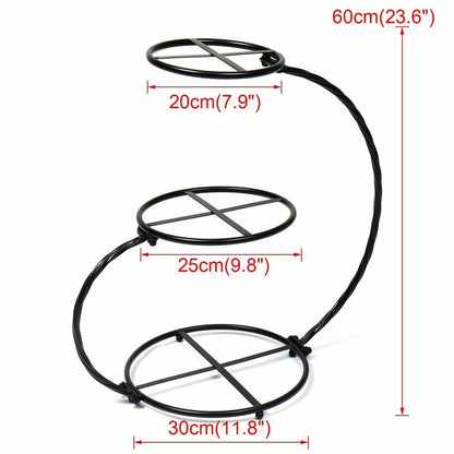 3 Tier Creative Cake Stands 60cm Metal Cupcake Cookies Display Holder Decoration