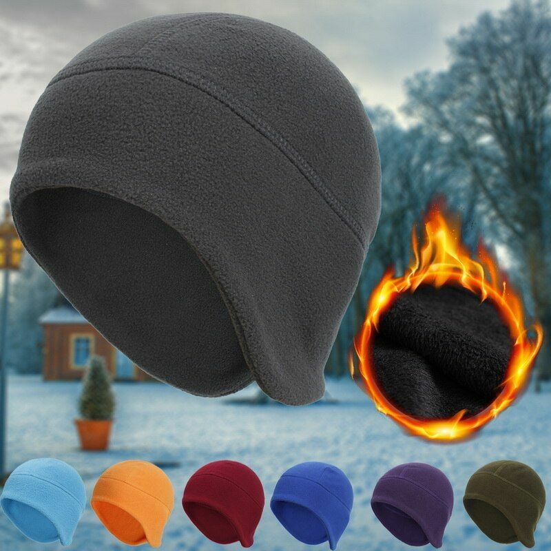 Polar Fleece Cap Winter Warm Outdoor Sport Skiing Cycling Windproof Soft Beanie