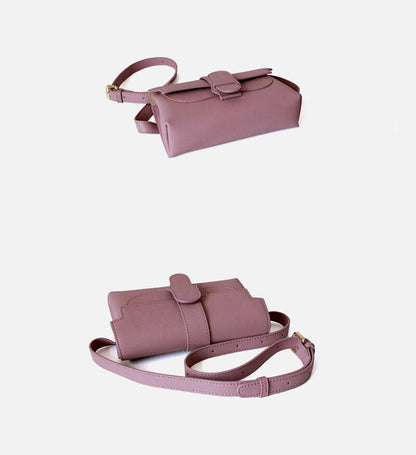 Convertible Real Leather Small Belt Bag Sling Pack Crossbody Clutch Fanny Pack