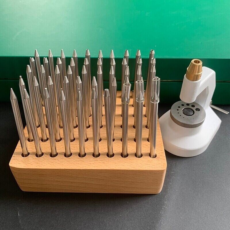 Watch Repair Tool 62Pcs Set Wood Metal Clone Bergeon 5285 Watchmaker Staking Kit