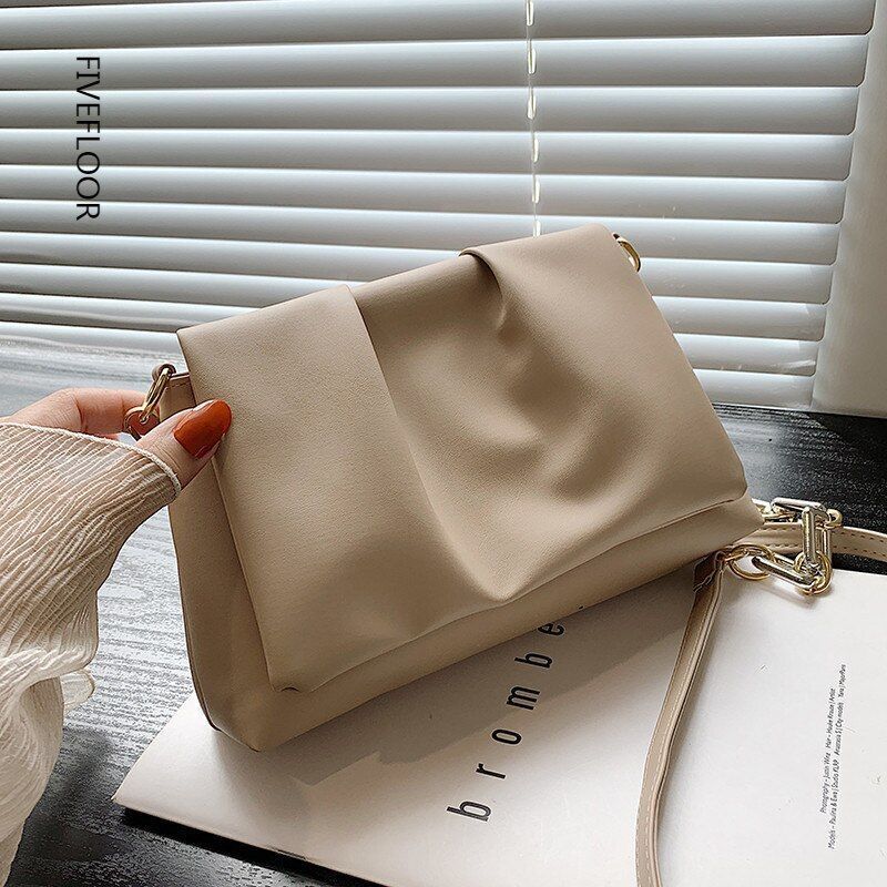 Shoulder Bags Chain Crossbody Retro Flap Synthetic Leather Big Purse 26*6*27 CM