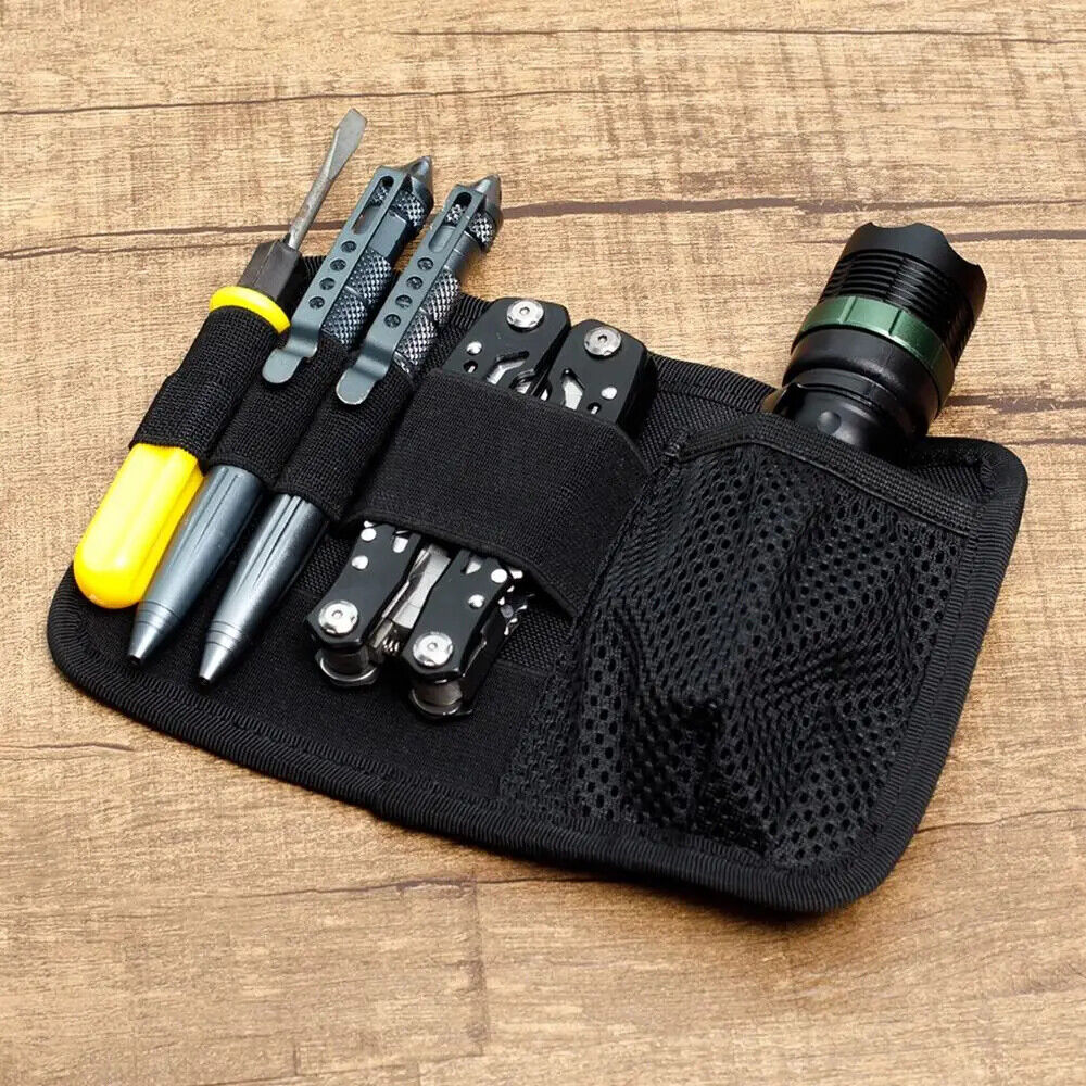 Tactical Military Bag Accessories Holder Pouch Wallet Belt Utility Mesh Portable