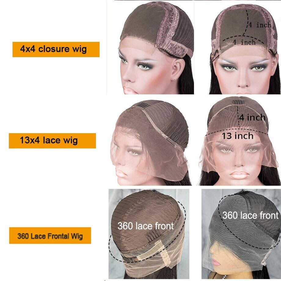 Full Lace Frontal Wig Human Hair Inch Straight Lace Front Wig Women Lace Wig