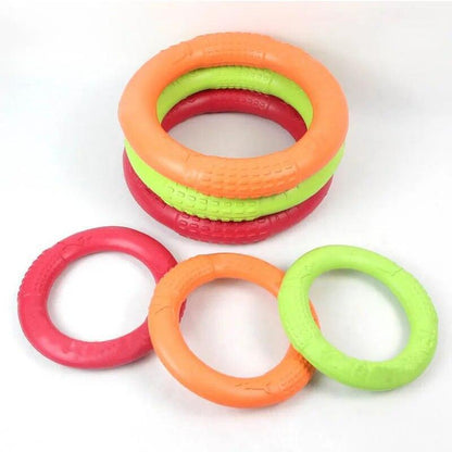 Dog Flying Disc Frisbee Discs Ring Bite Resistant Interactive Pet Training Toy
