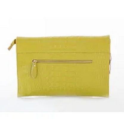 Women Envelope Evening Clutch Bags Crocodile Pattern Female Genuine Leather Bag