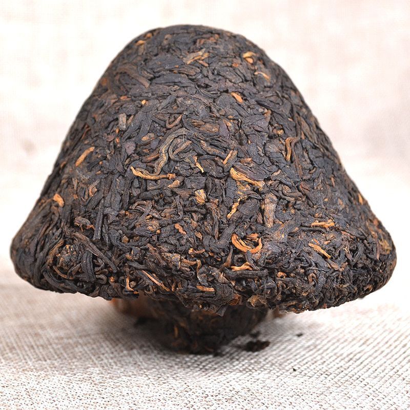 2012 Xiaguan Tuo Tea FT Baoyan Tight Tea Mushroom Tuocha Cooked Tea 250g Ripe