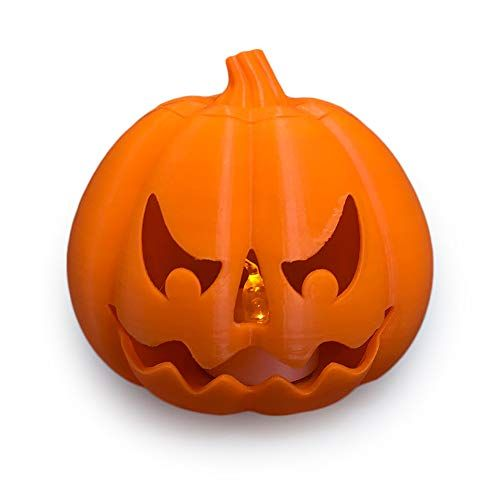 EnderToys Halloween Pumpkin Decor - Flameless LED Tea Light Orange